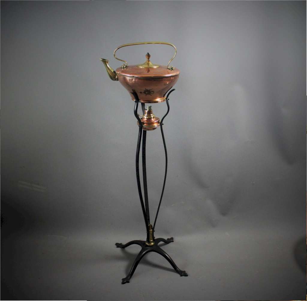 W.A.S Benson arts and crafts  kettle on stand