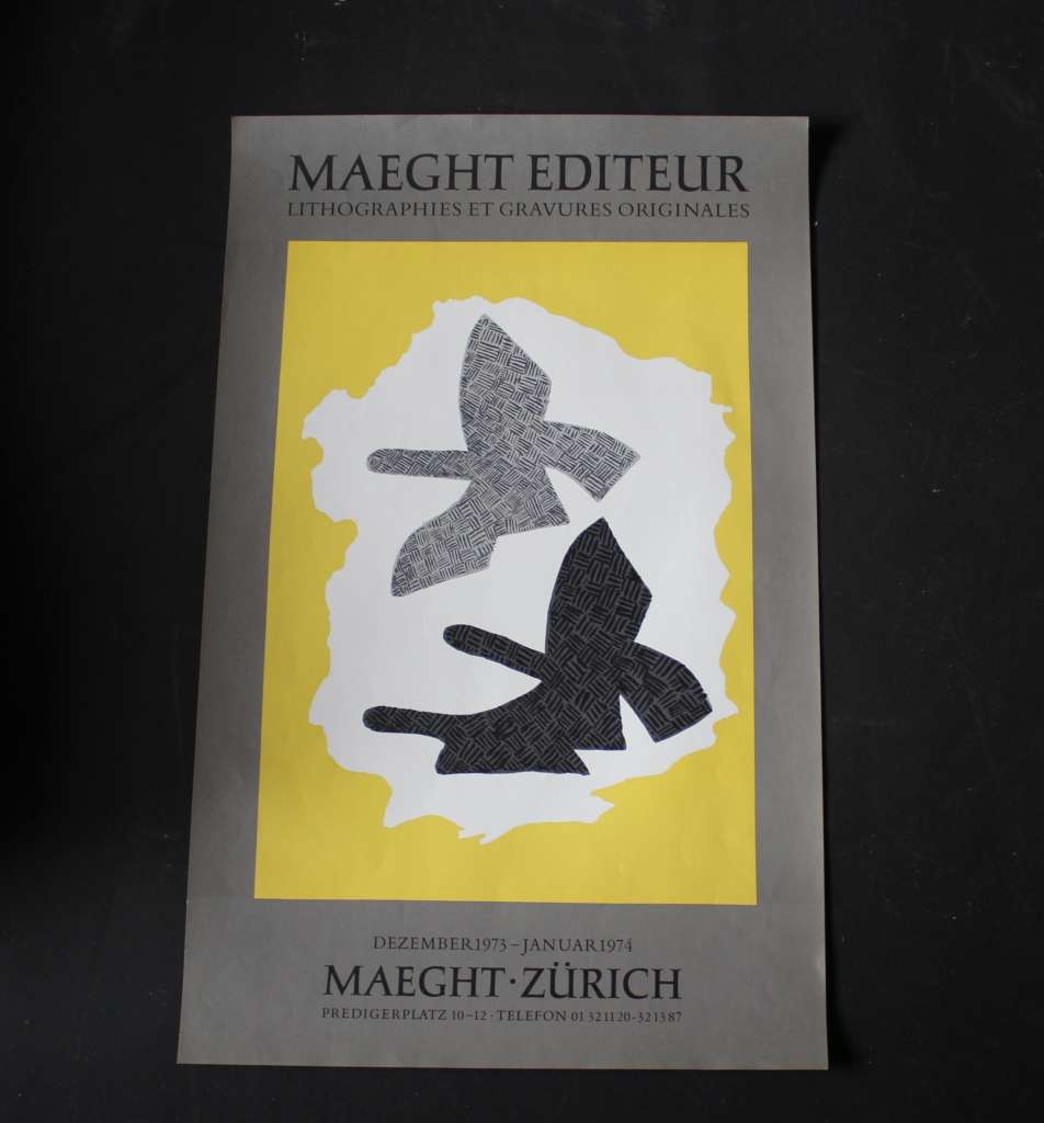 George Braque poster for Galerie Maeght Zurich