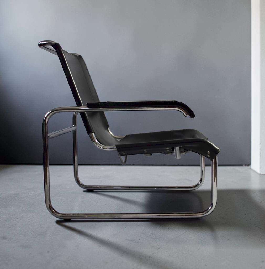 Bauhaus Model B35 Lounge Chair by Marcel Breuer for Thonet
