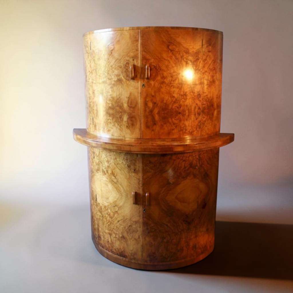 Art Deco Demi-Lune cocktail cabinet