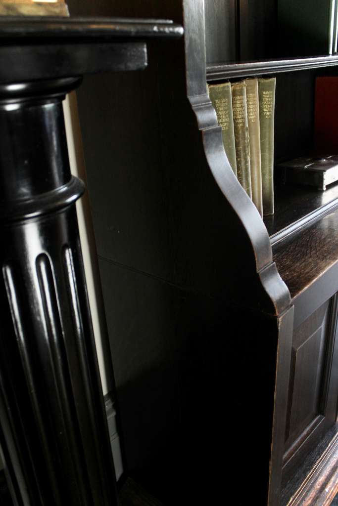 Arts And Crafts Bookcase In Dark Stained Oak