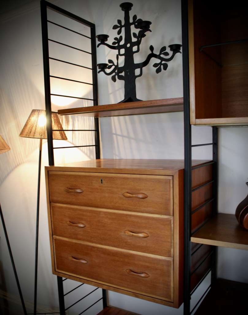 Ladderax Mid Century Shelving System By Staples