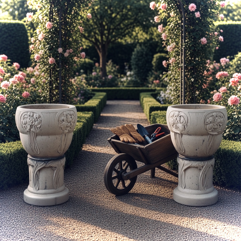 Pair of Arts and Crafts Jardinieres by LefCo