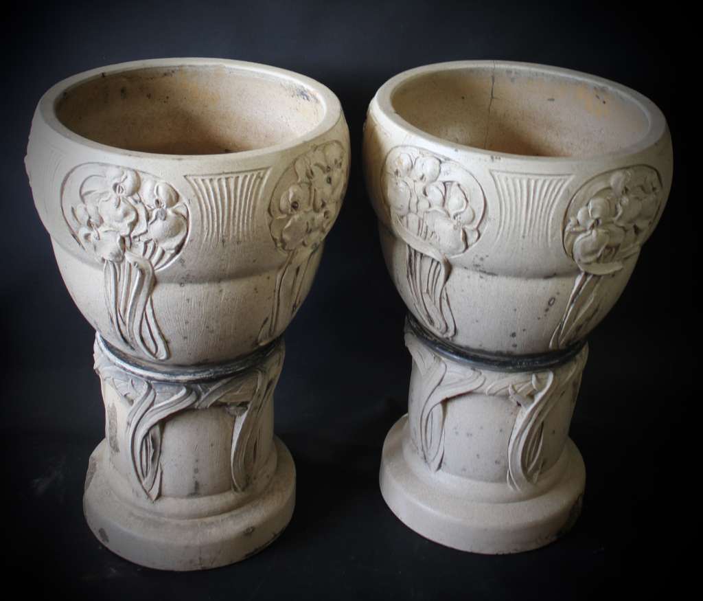 Pair of Arts and Crafts Jardinieres by LefCo