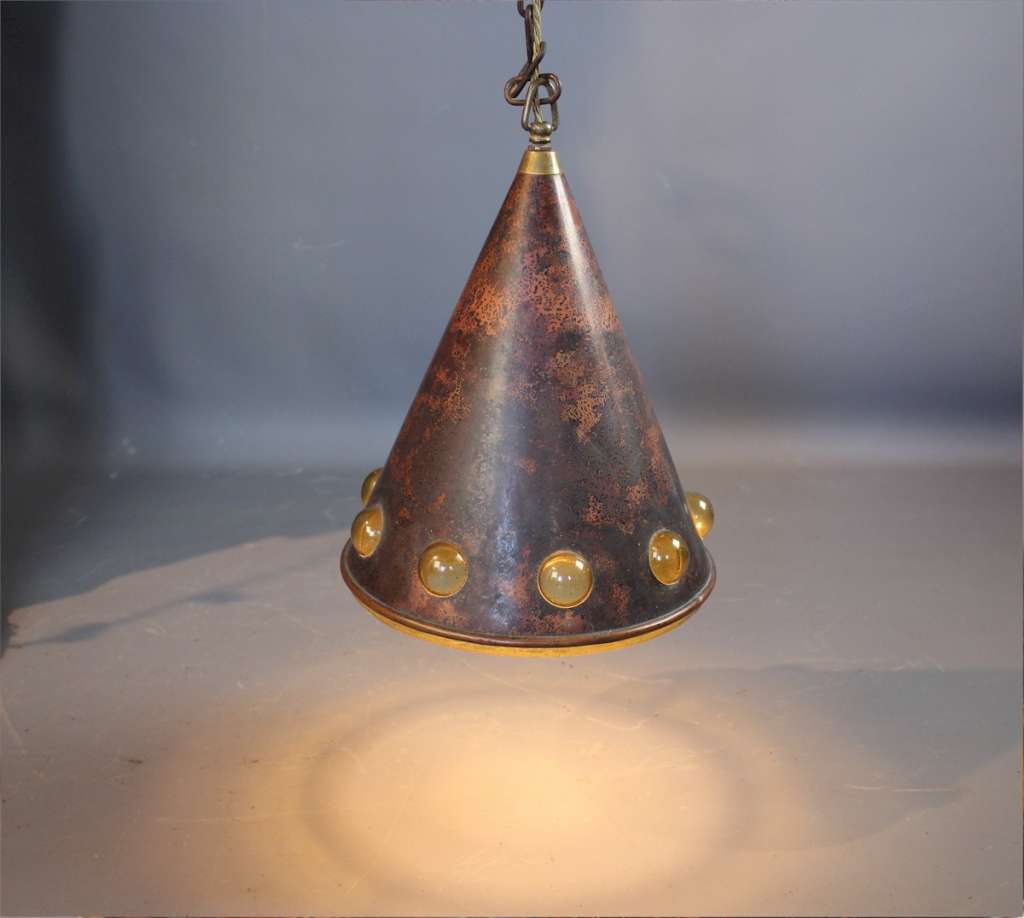 Copper light pendant by Nanny Still McKinney for RAAK
