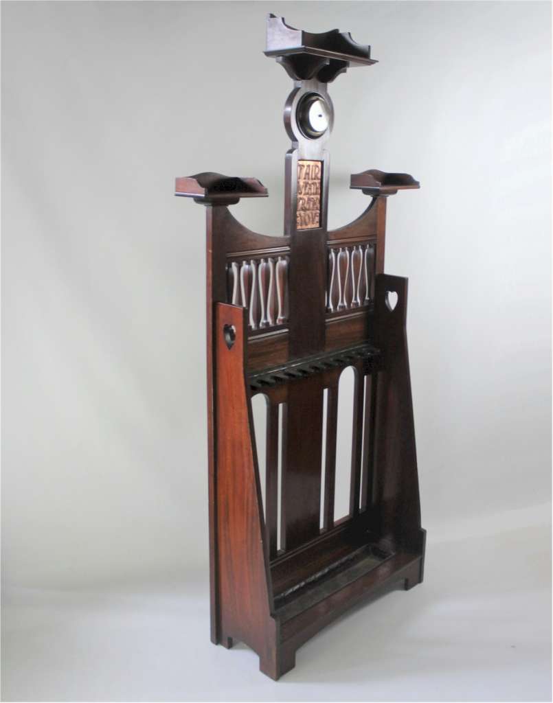 Shapland & Petter Cue stick stand with Motto.