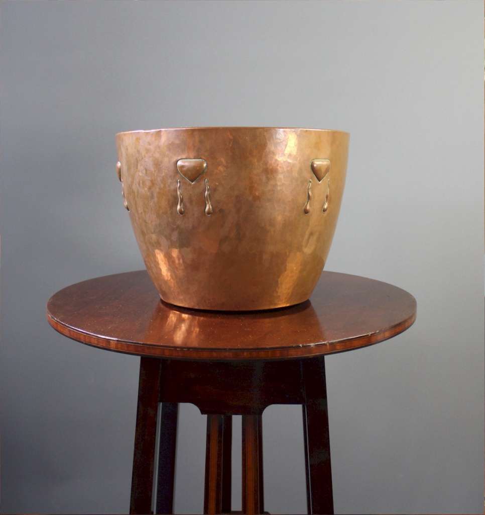 WMF arts and crafts copper planter
