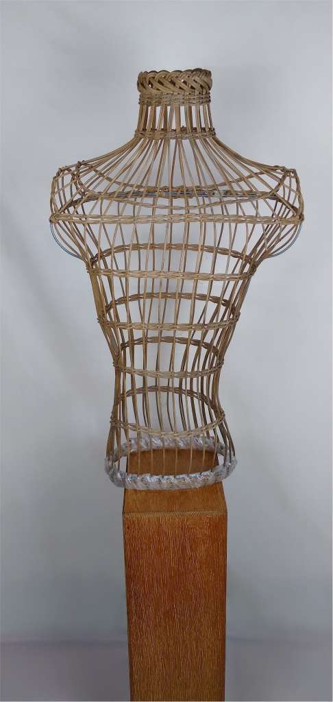 Mid Century wicker mannequin of a male