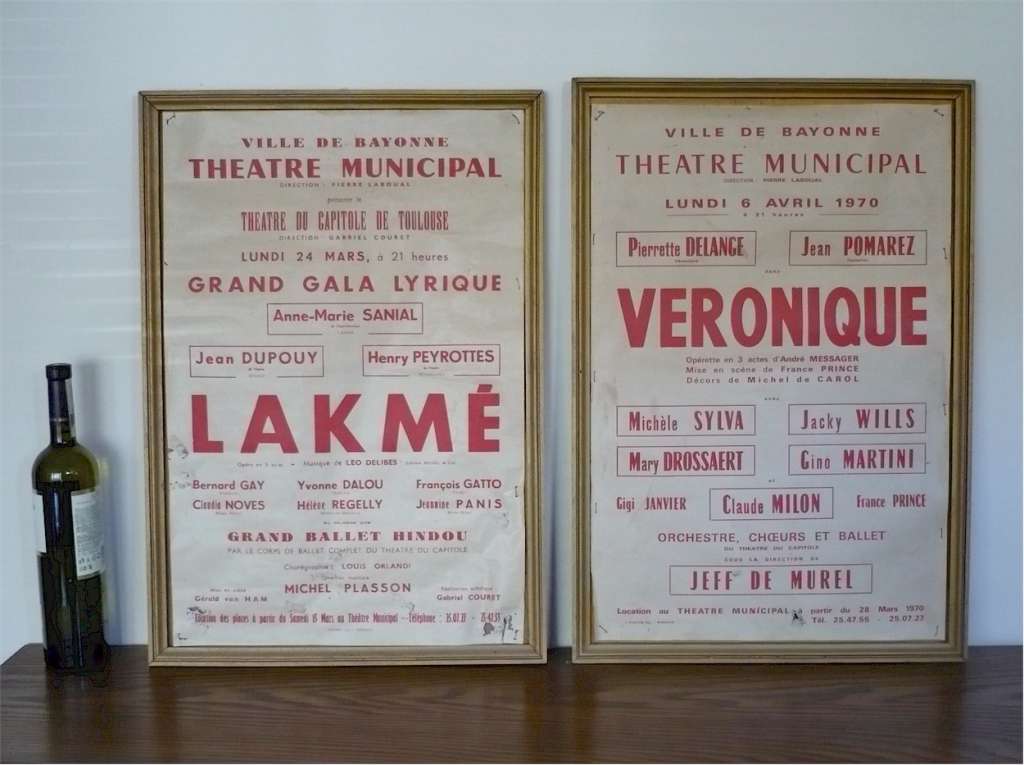 Mid Century French theatre posters