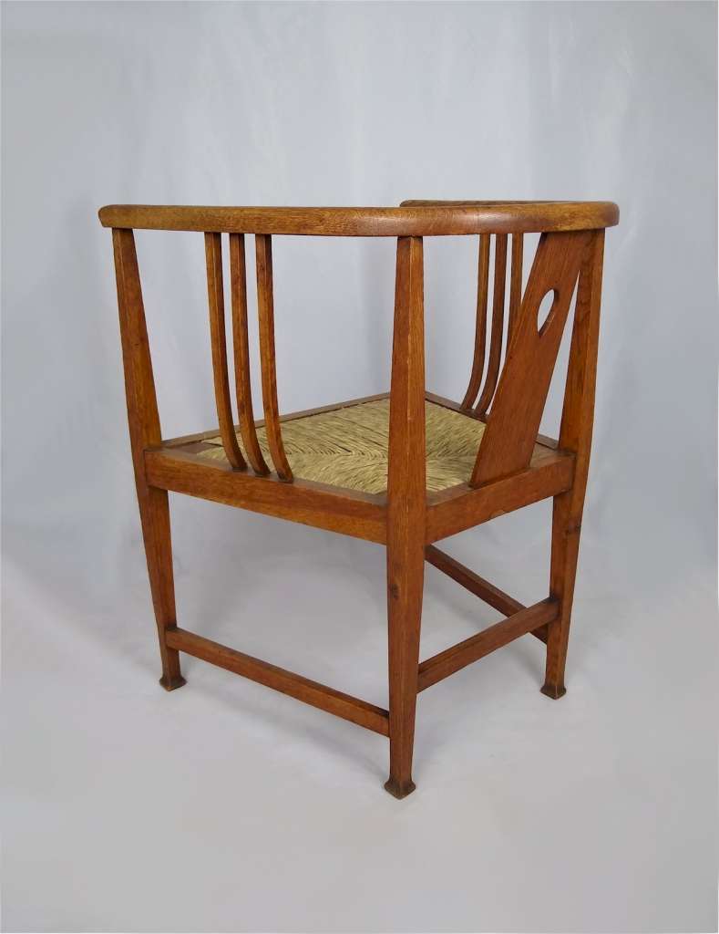 Scottish arts and crafts armchair in oak