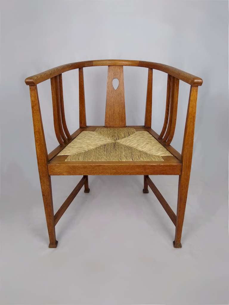 Scottish arts and crafts armchair in oak