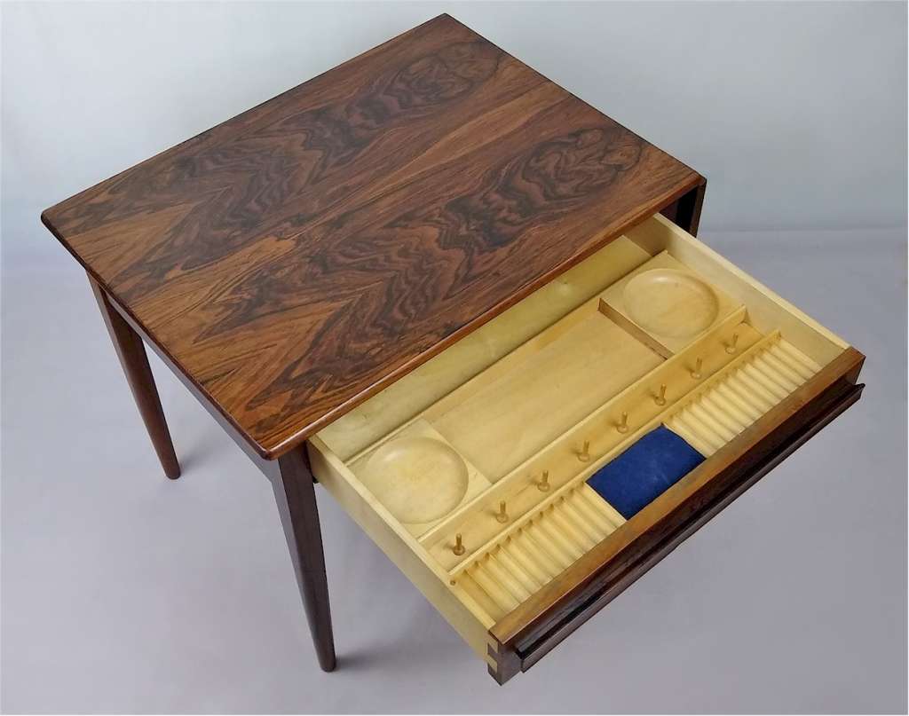 Mid Century needlework cabinet by J Andersen