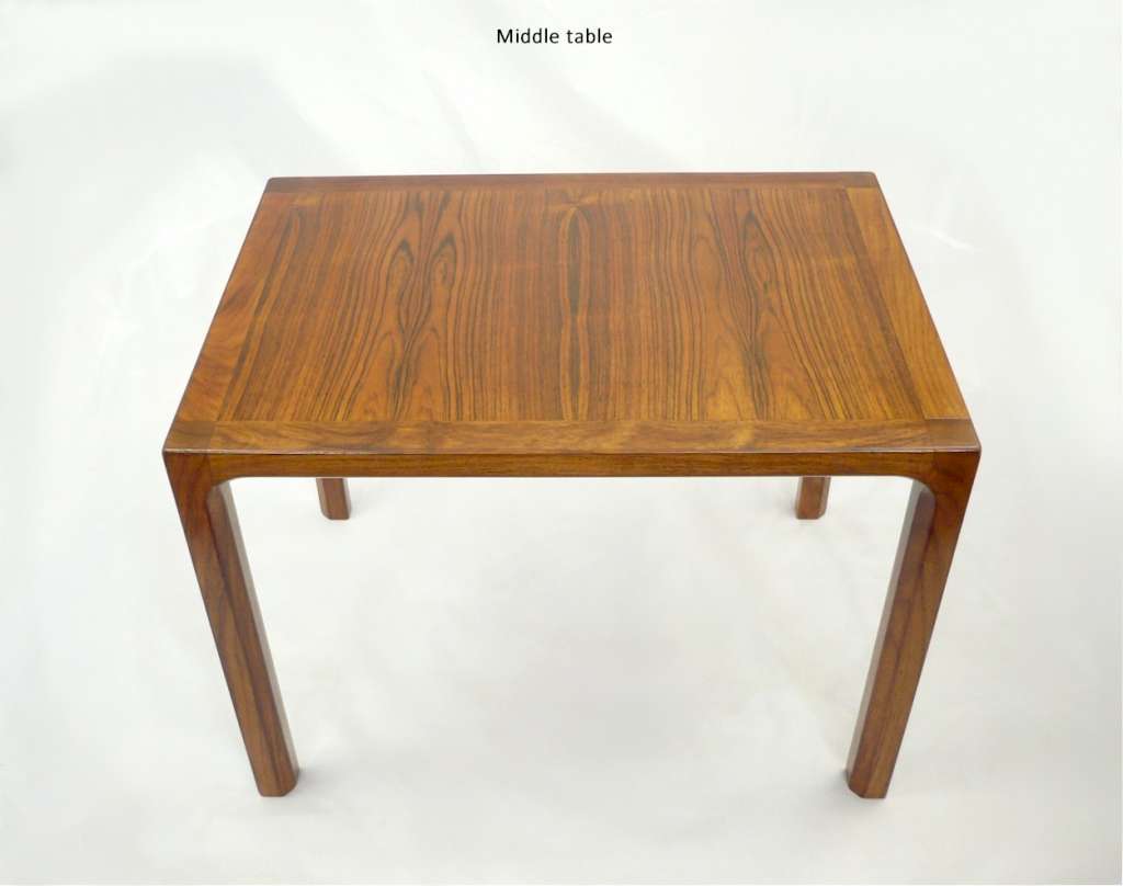 Mid Century Modern nest of tables in rosewood