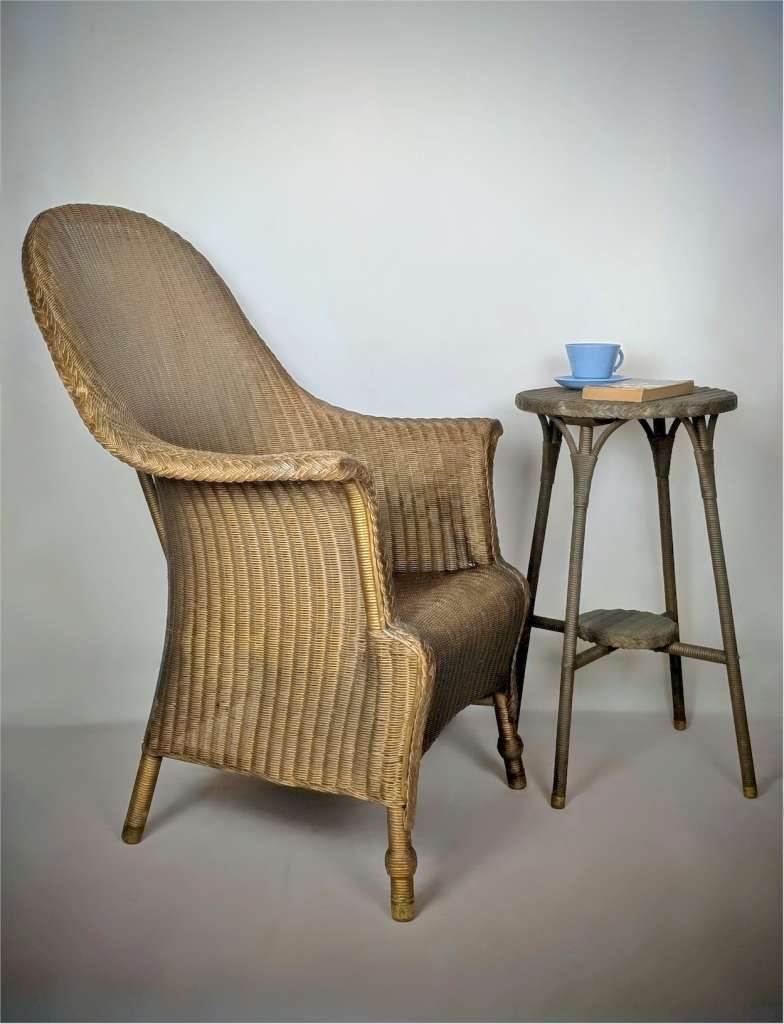 Large 1930's Lloyd Loom armchair