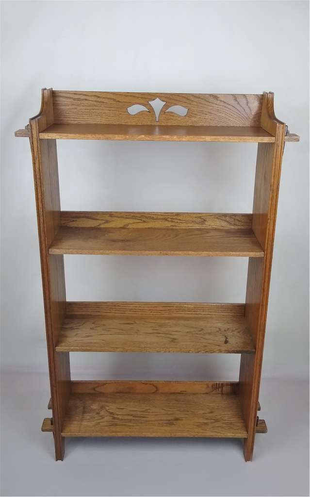  Arts and crafts bookcase of pegged construction