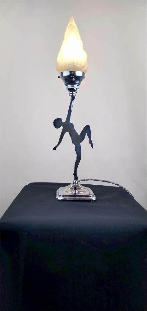 Classic art deco ladylamp in chrome