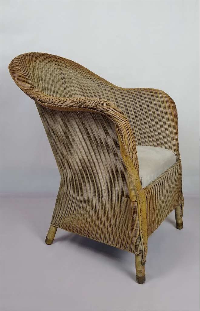 Large LLoyd Loom chair in remarkable condition