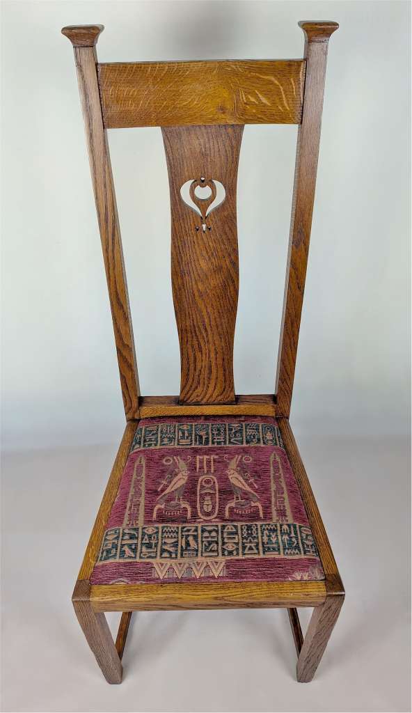 4 Scottish arts and crafts chairs in oak