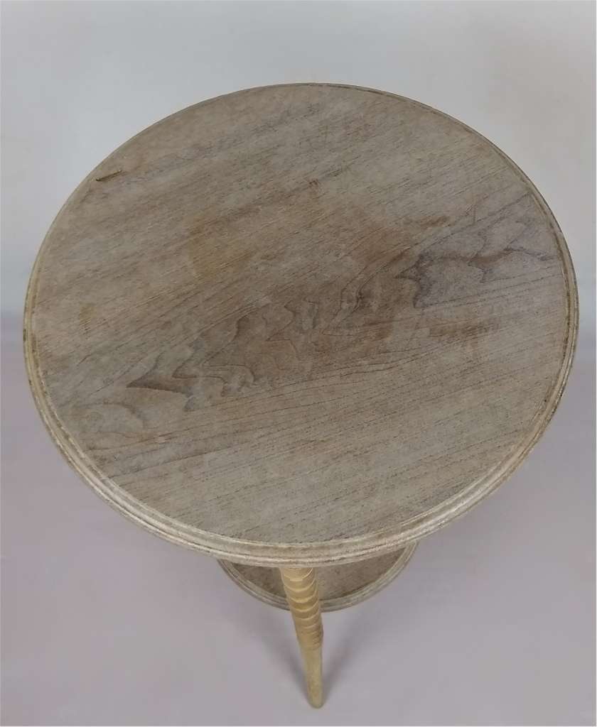 Country House style side table in bleached walnut
