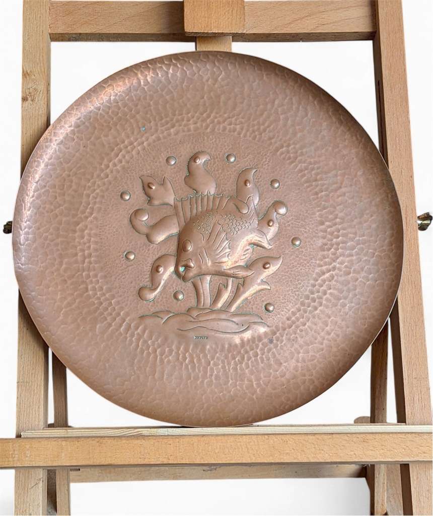 Arts and crafts charger by Newlyn