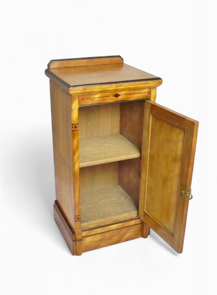 Gothic Revival bedside in silky ash