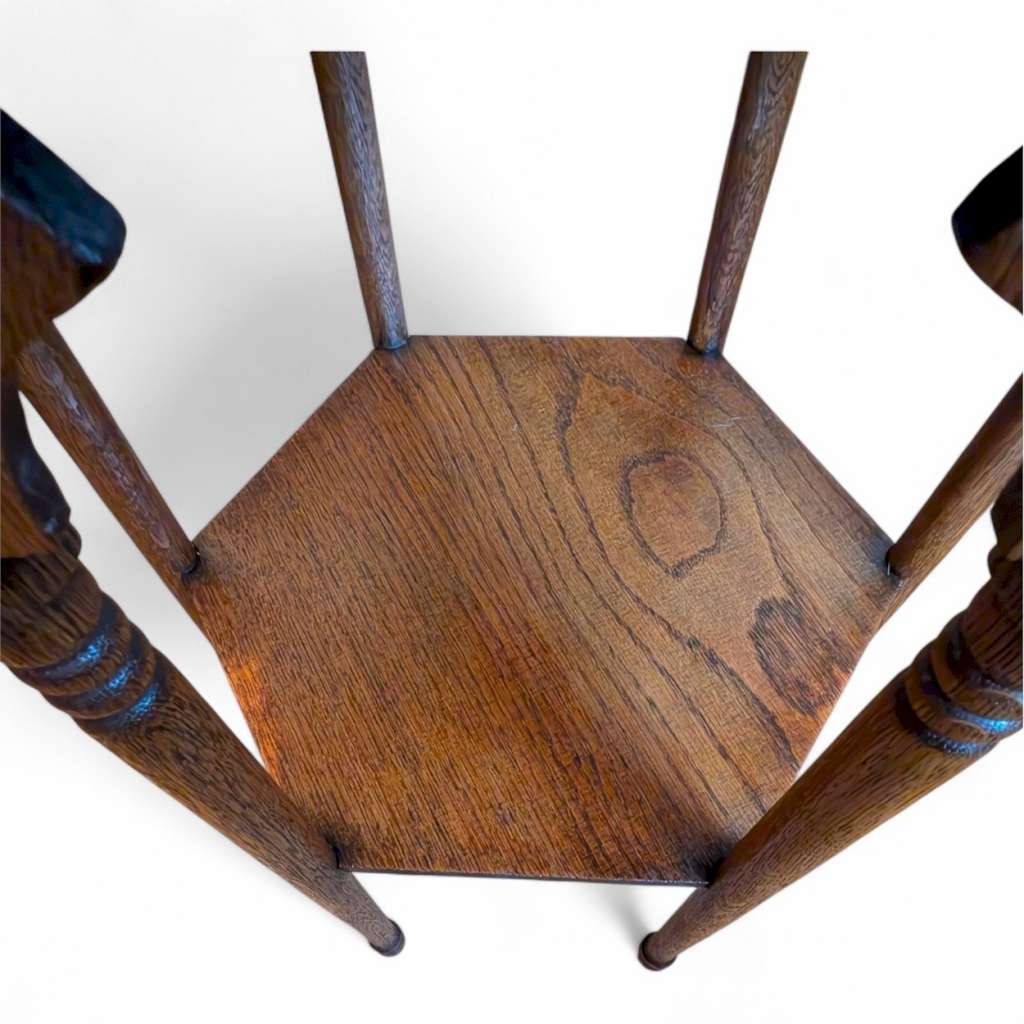 Arts and crafts Moorish table in oak