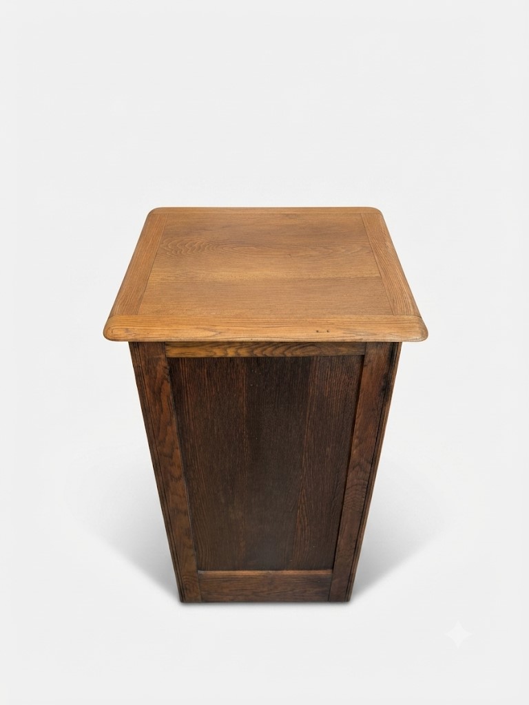 9 drawer oak tambour front filing cabinet