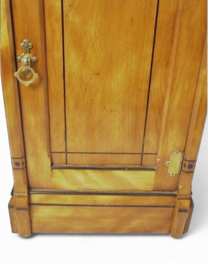 Gothic Revival bedside in silky ash