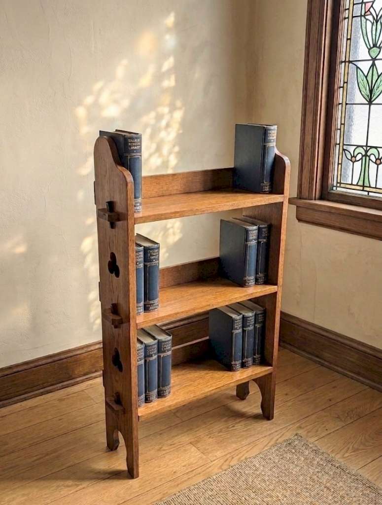 Liberty & Co bookcase in golden oak