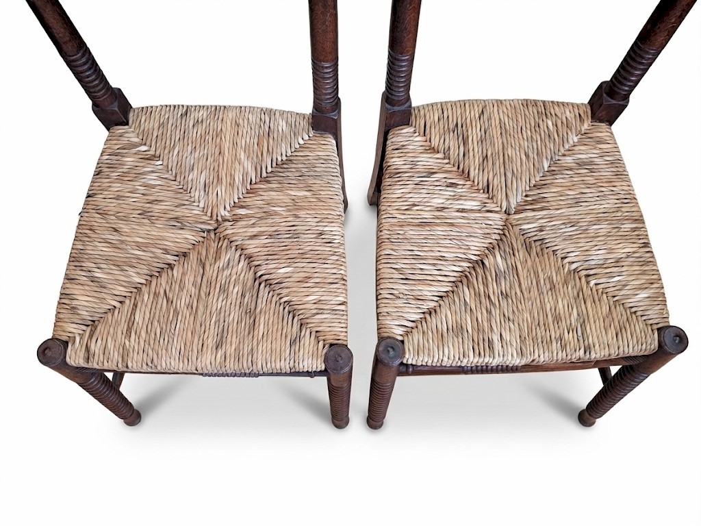 Pair of arts and crafts chairs by William Birch