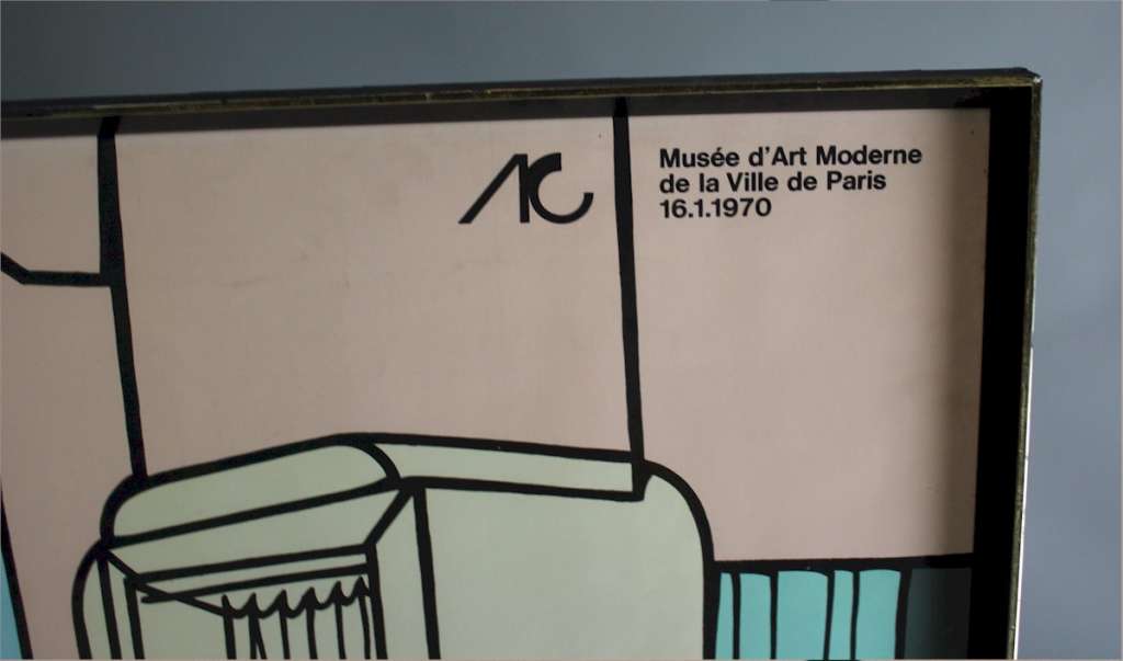 Adami poster Mussee de Art Moderne Paris 1970