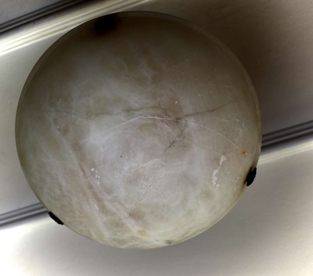 Alabaster ceiling bowl light Shade