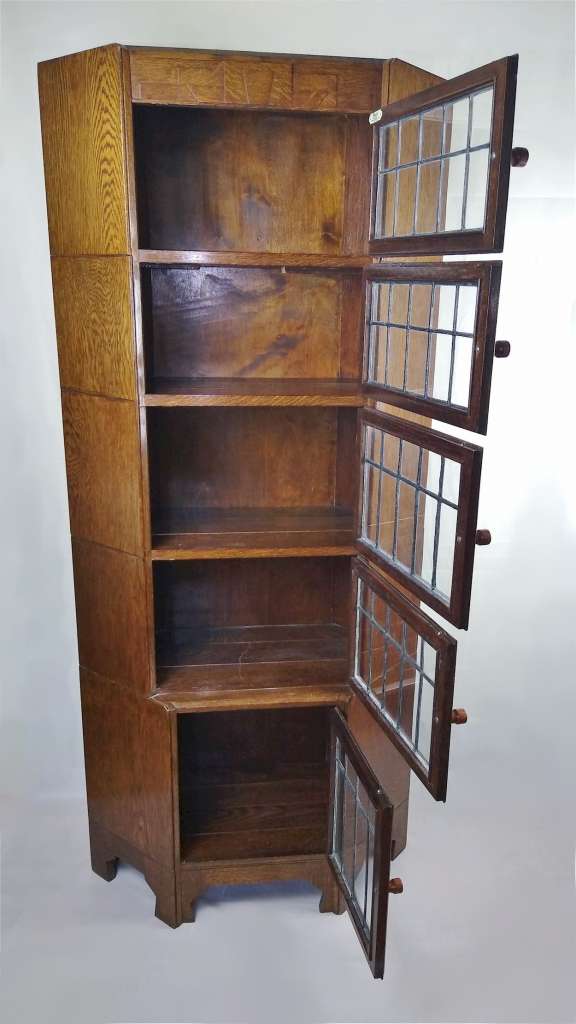  Minty corner sectional bookcase in oak