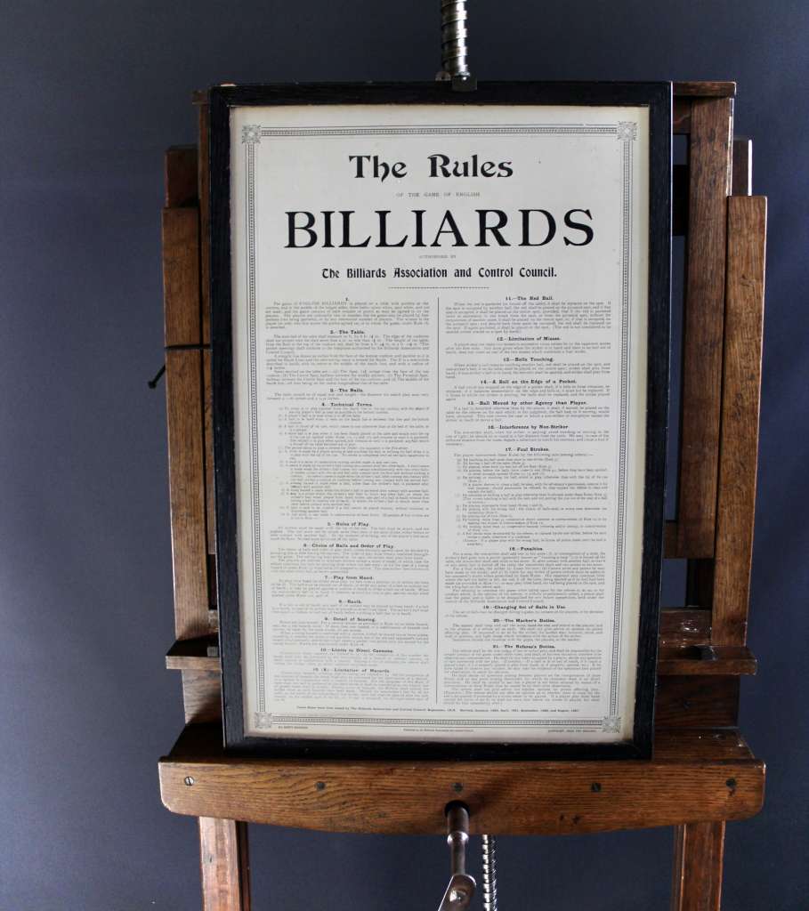 Rules of Billiards