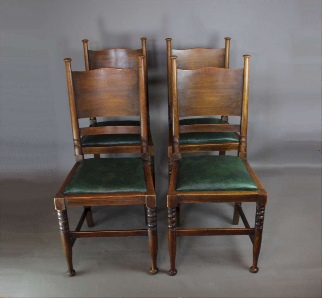 Arts and Crafts set of chairs William Birch
