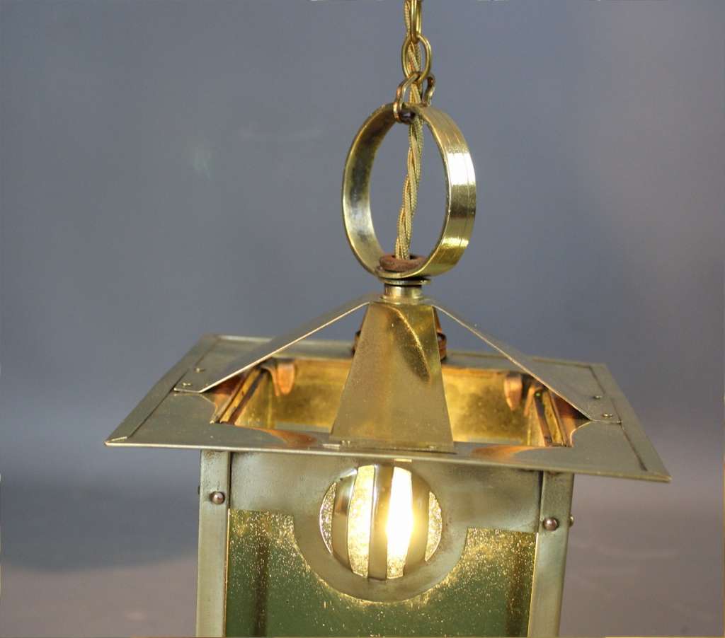 Brass Arts and Crafts lantern