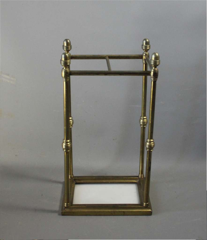 Edwardian brass stick stand