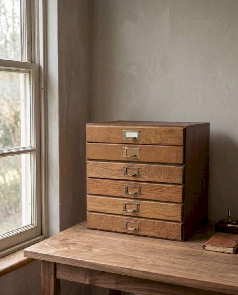  Desktop filing cabinet No 4 holds A4 paper