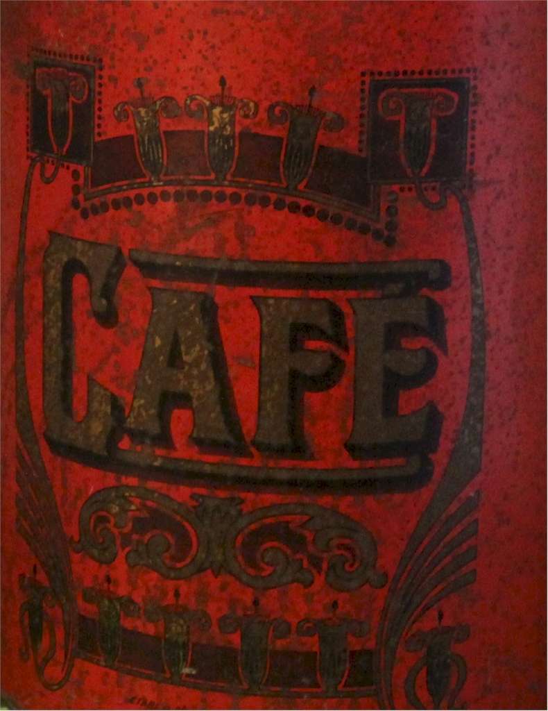 Antique Cafe (coffee) Tin