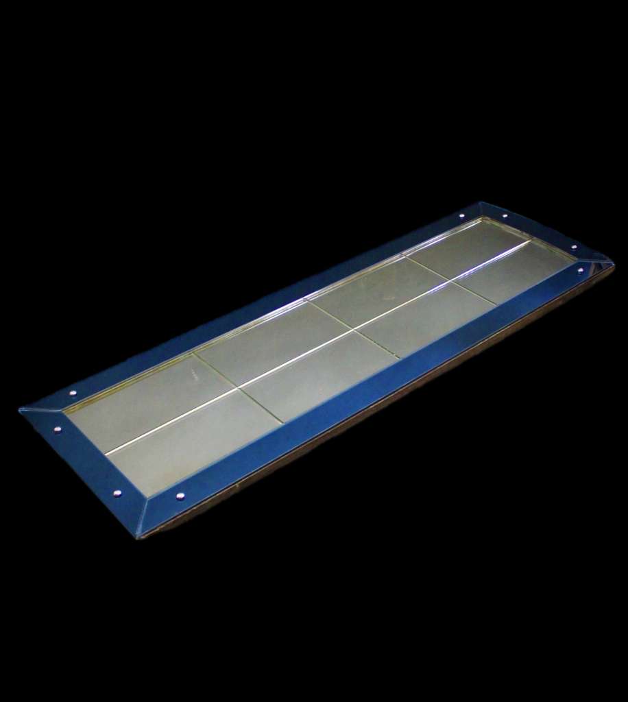  Art Deco Cobalt Blue framed wall mirror