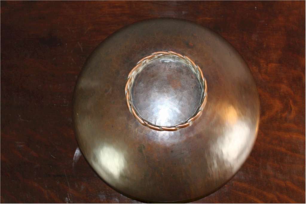 Arts and Crafts copper bowl