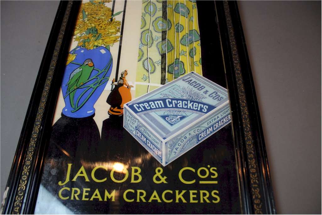 Jacob and Co cream crackers original framed print c1930's