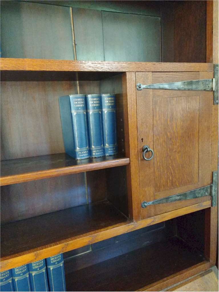 Liberty & Co bookcase / bureau in oak