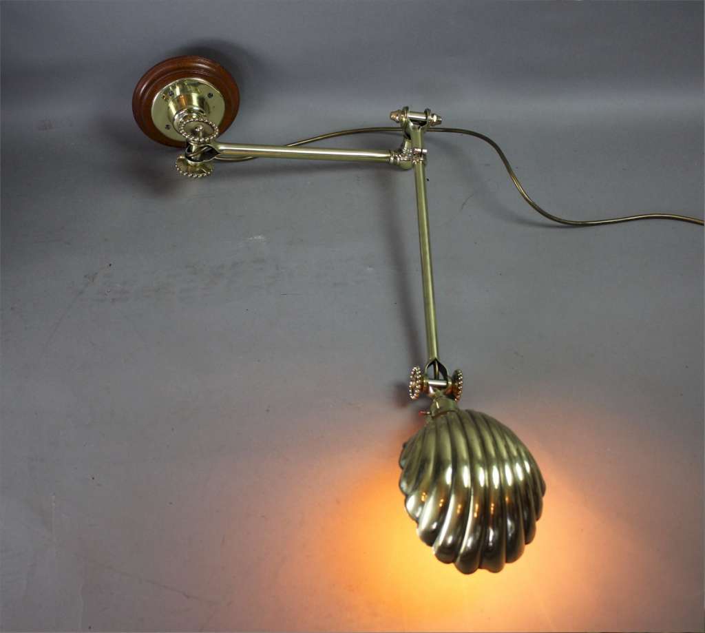 Industrial polished wall light by Dugdill