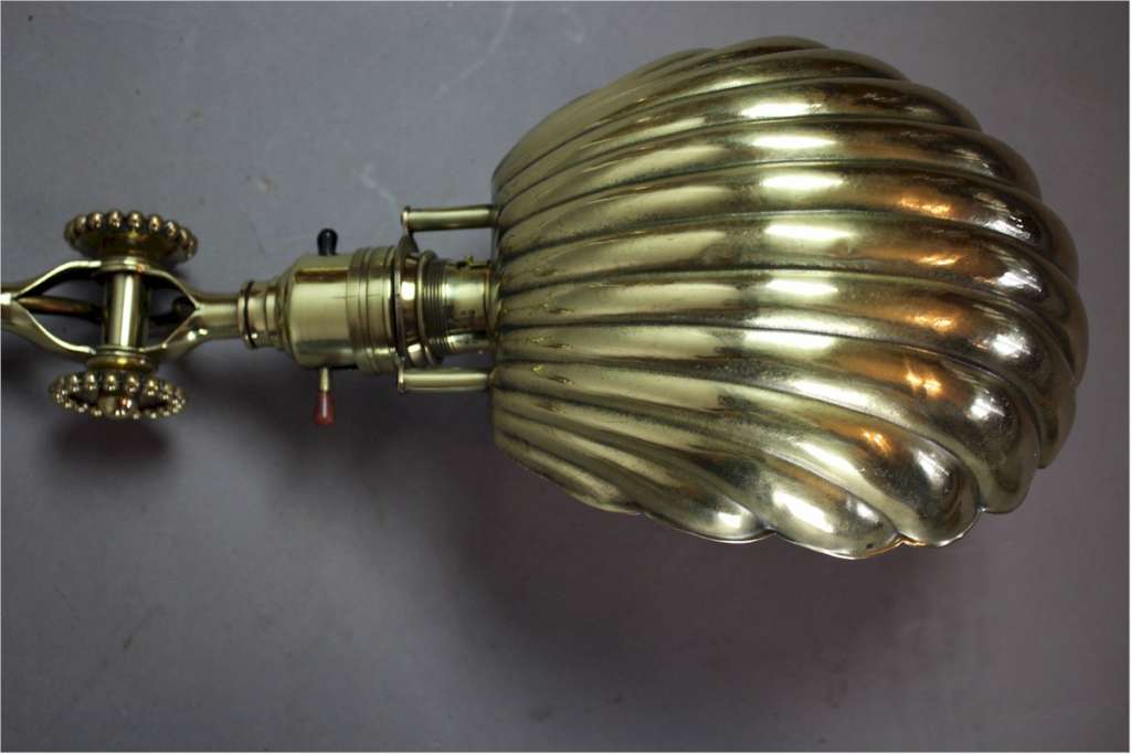 Industrial polished wall light by Dugdill