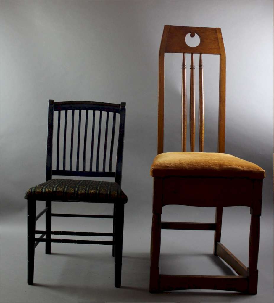 Aesthetic movement child's ebonised chair