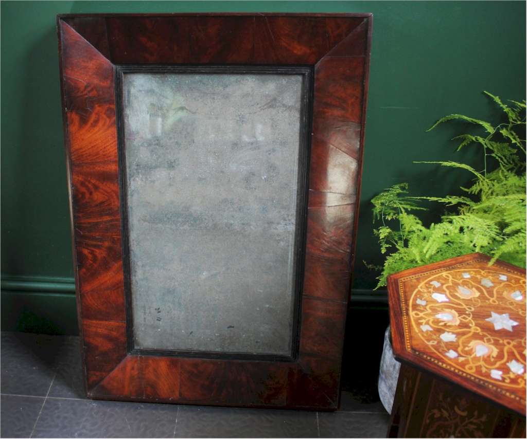 Regency flame mahogany wall mirror