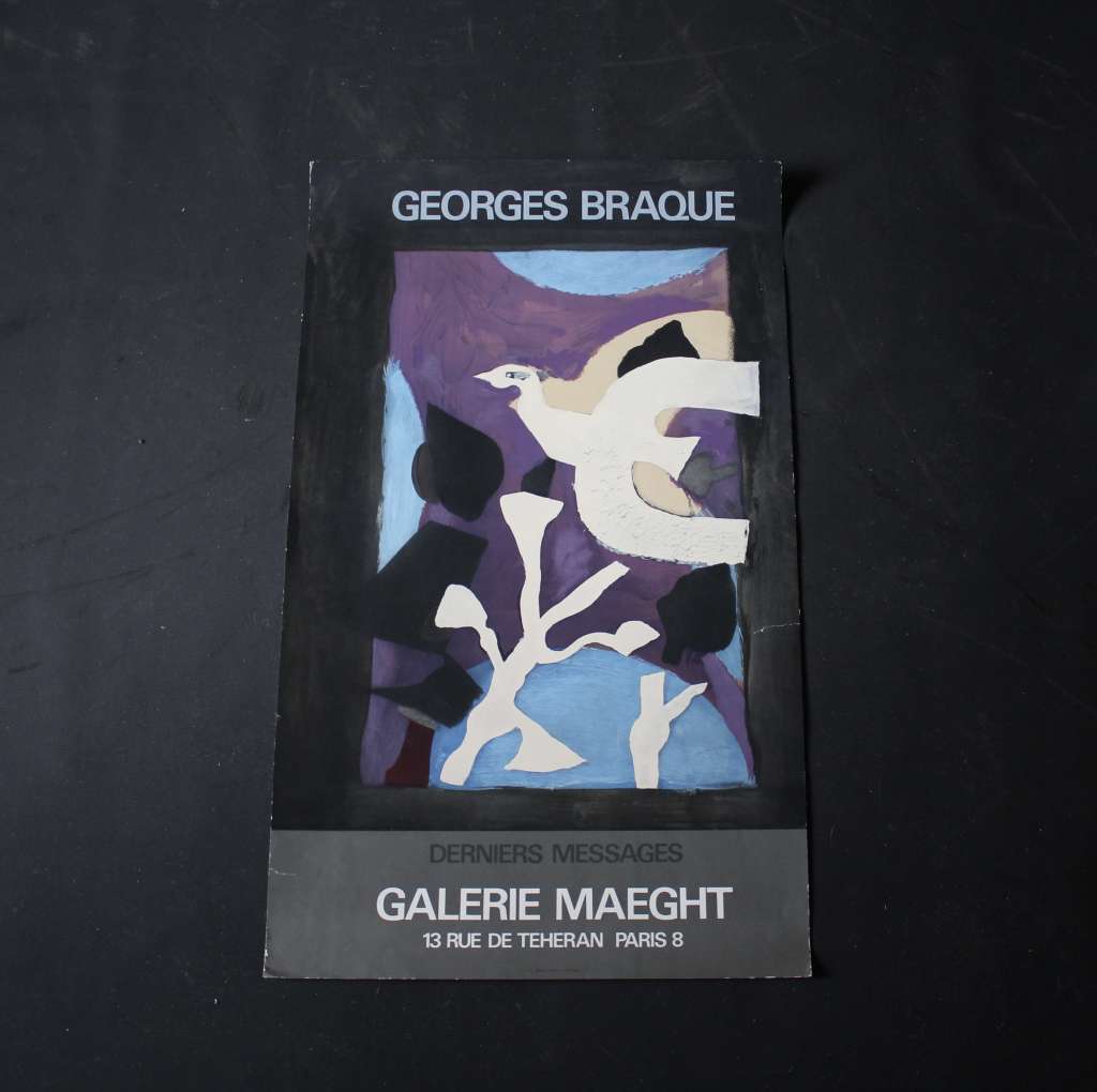George Braque 1978 Vintage Lithograph Poster