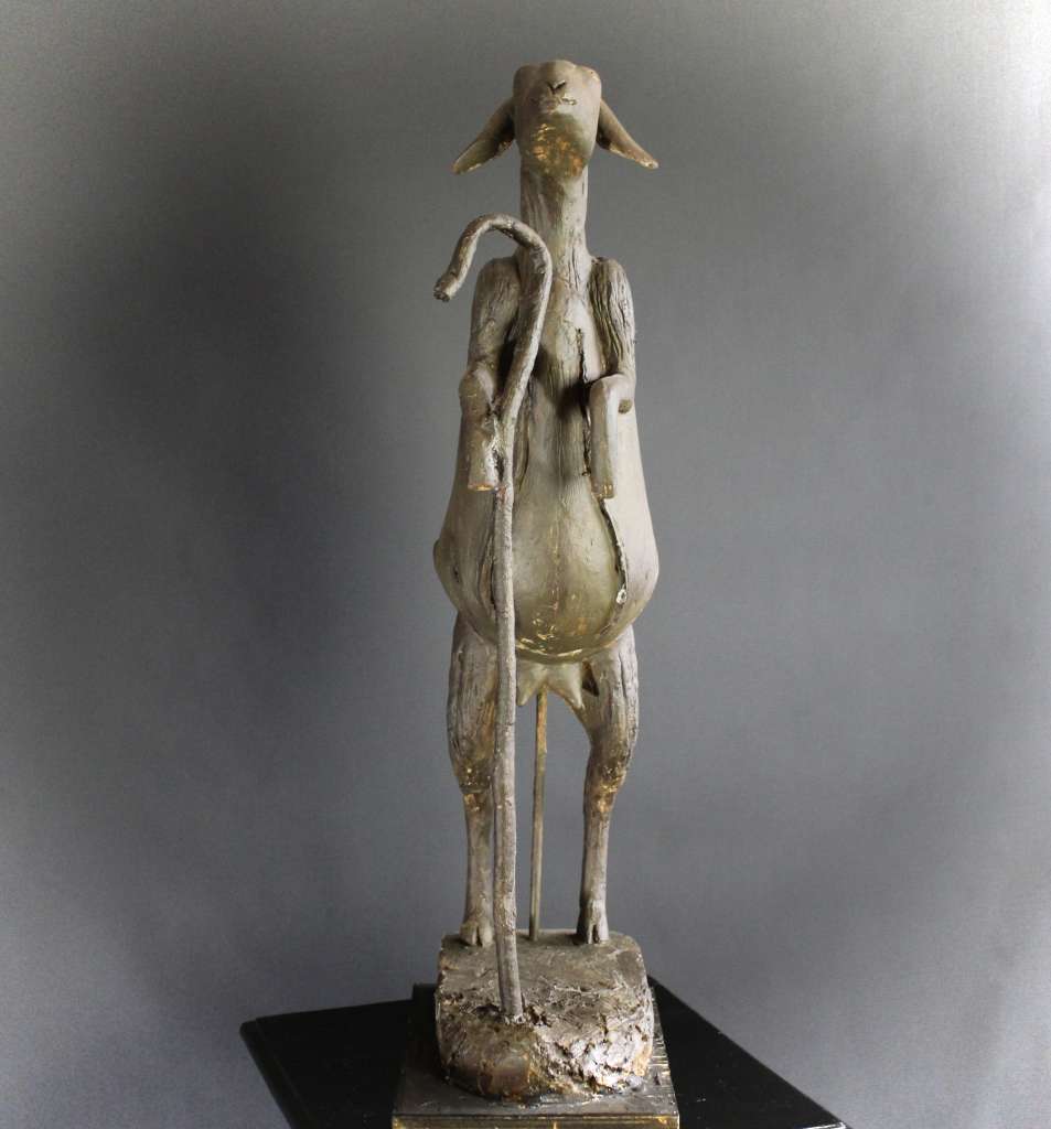 Geraldine Knight (1933-2008) Goat sculpture