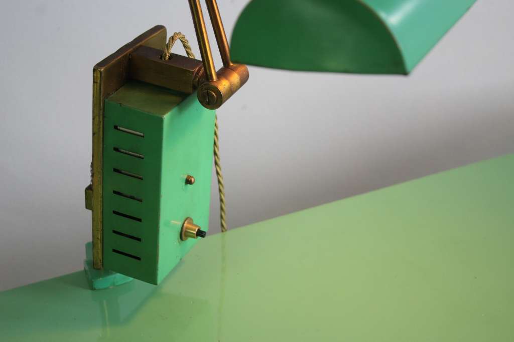 Mid Century Green Industrial lamp